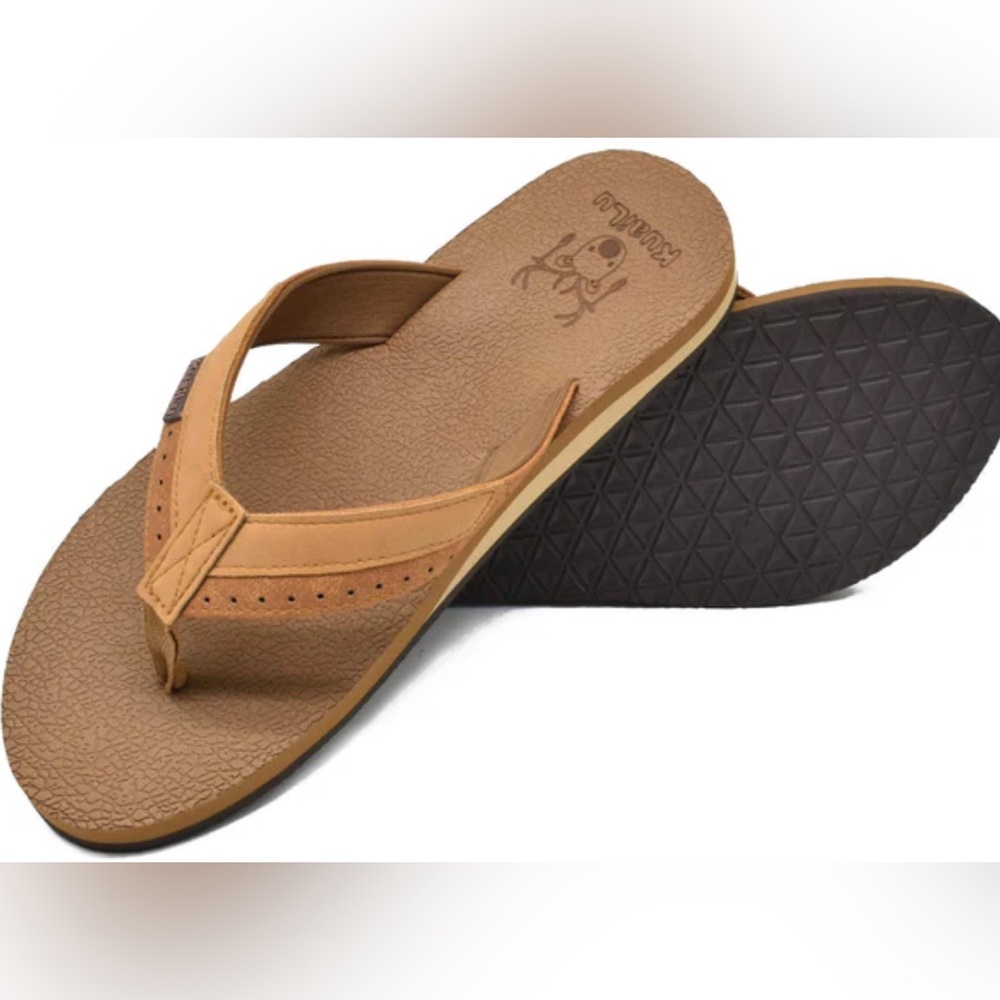Tan Men's Flip-Flops